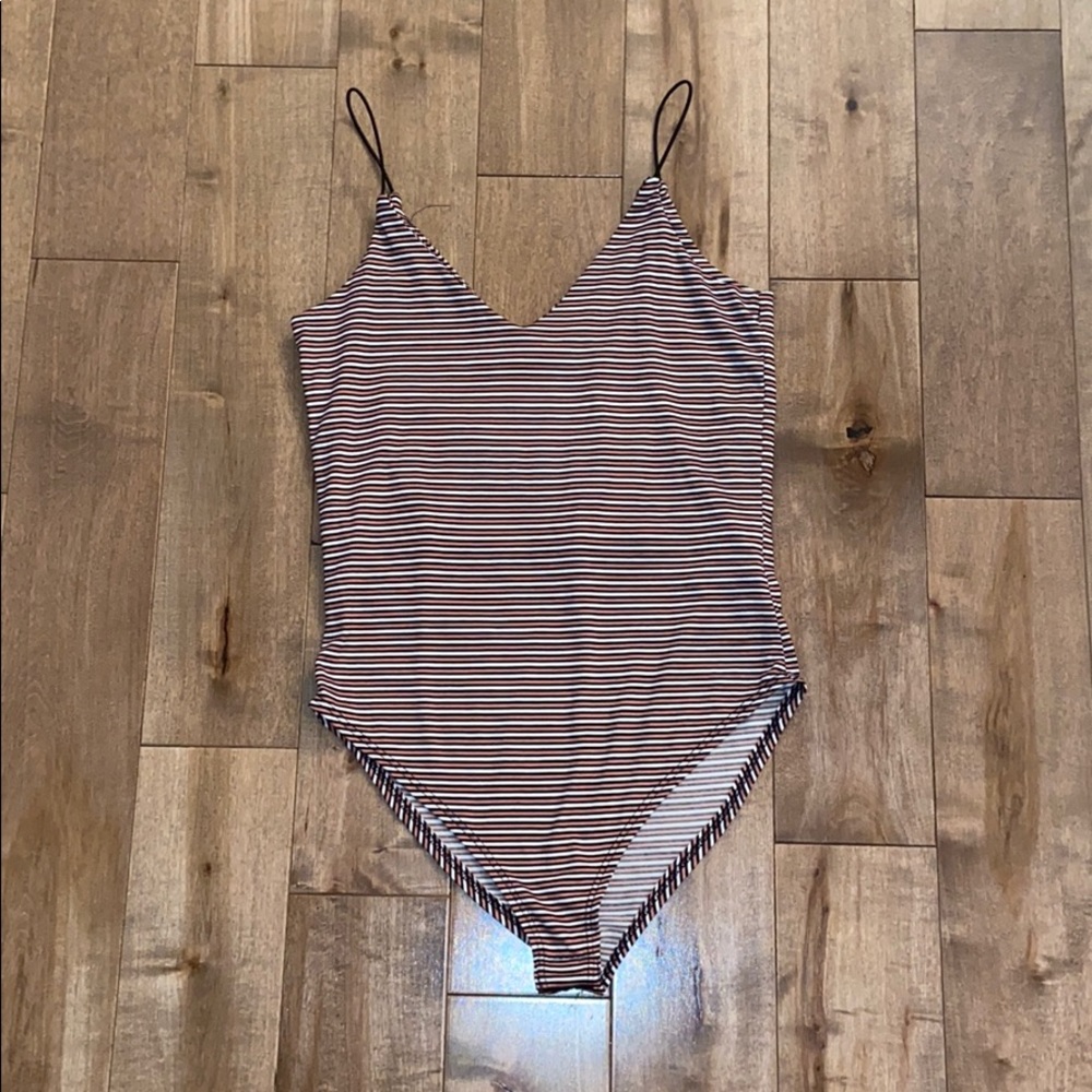 Gaze Striped Bodysuit